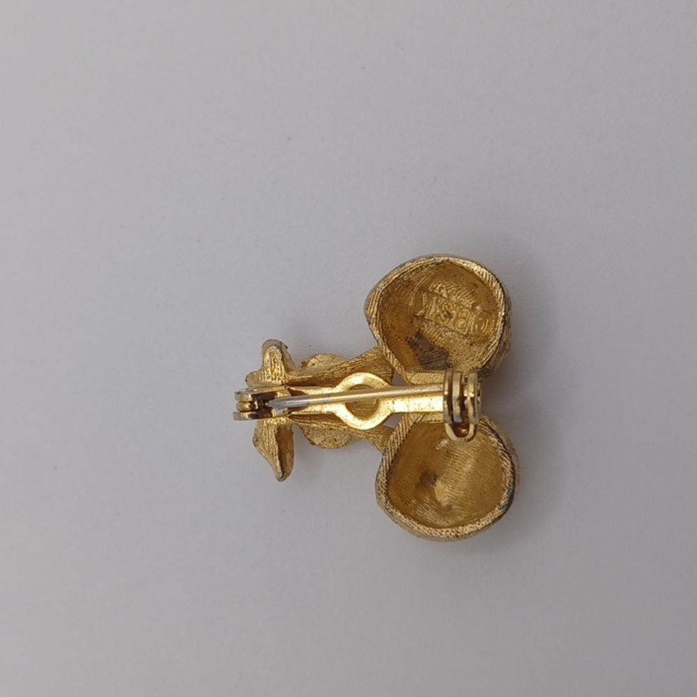 BSK Gold-Toned Cherry Brooch - Picture 3 of 4